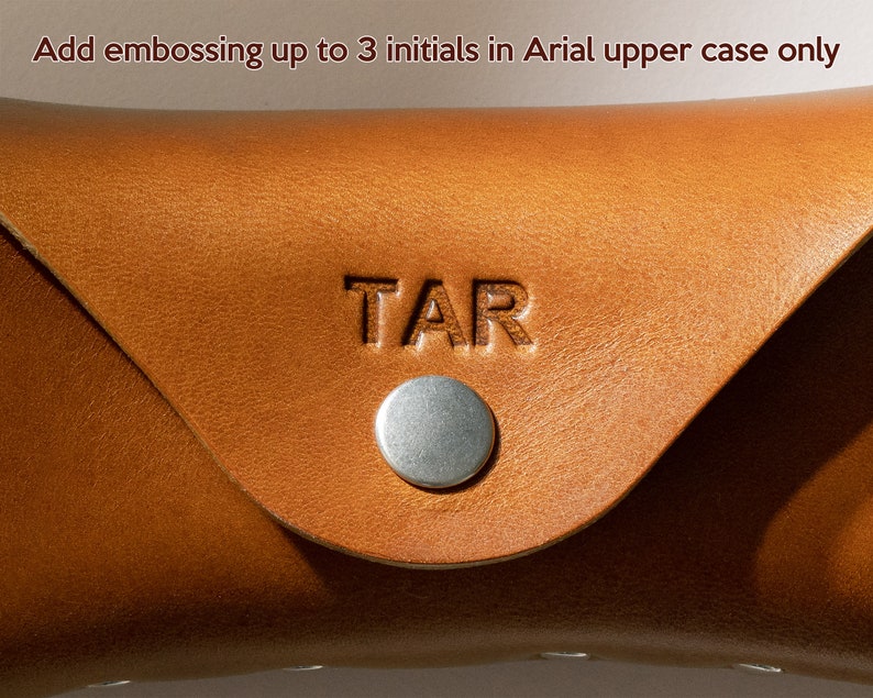 Personalized Sunglasses Case, Leather Glasses Case, Reading Glasses Case, Eyeglasses Holder image 5