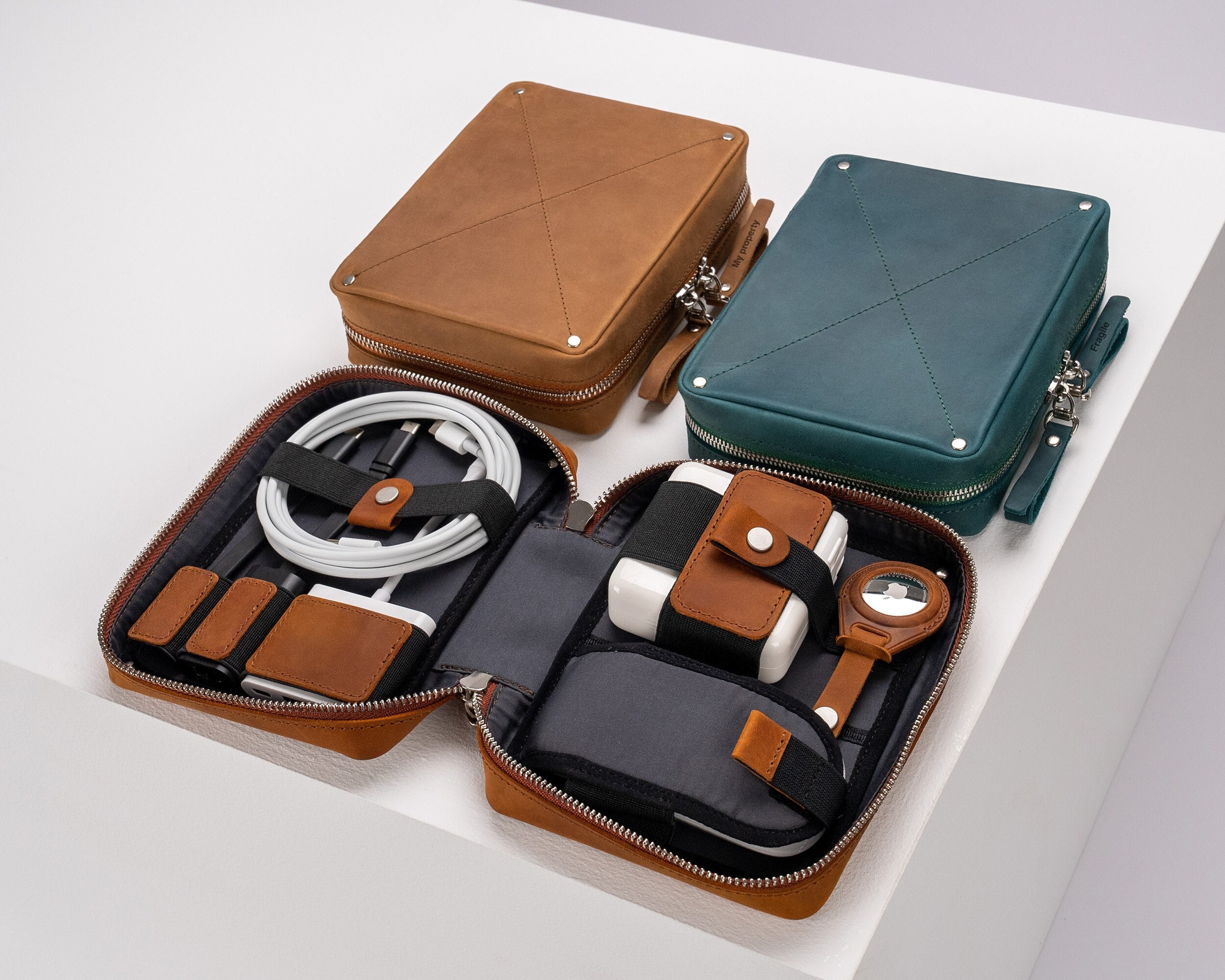GCP Products Electronics Organizer Travel Case, Small Travel Cable Organizer  Bag For Travel Essentials, Travel Tech