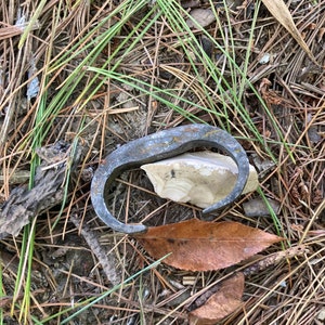 Hand forged hand made primitive fire starting flint and steel flint strikers image 2