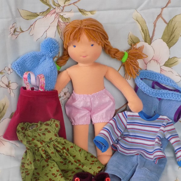 Waldorf doll blonde with blue eyes 13 inches