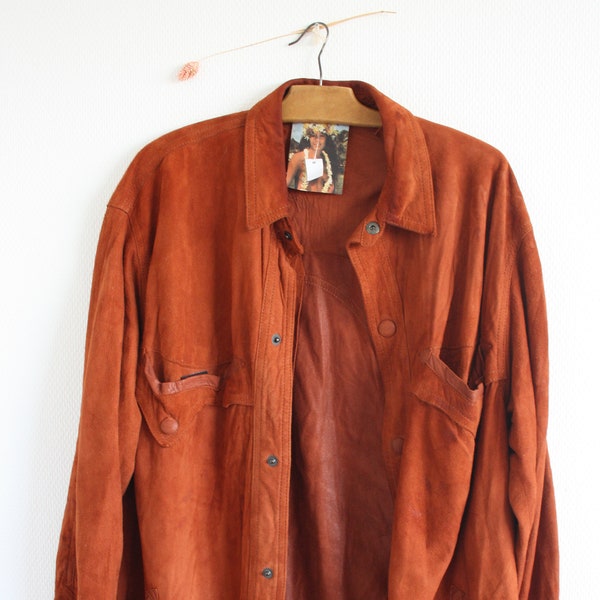 Veste en cuir véritable ///VINTAGE 80's///Leather jacket///