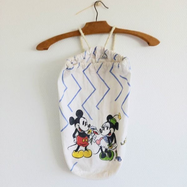 Sac coton "Walt Disney"///Tote bag vintage///Vintage 80's