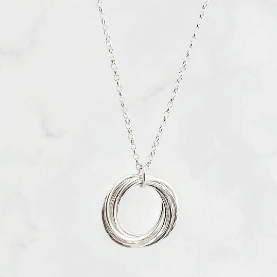 70th Birthday Necklace Sterling Silver 