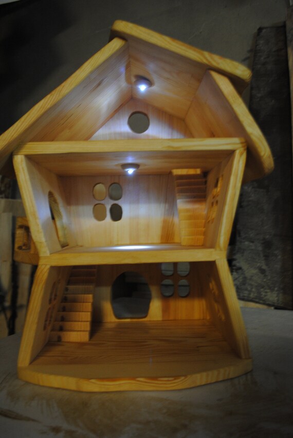 wooden fairy dollhouse