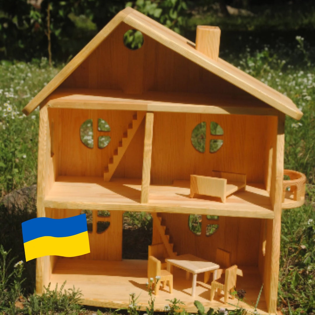 Wood Dollhouse Wooden Dollhouse Dollhouse Fairy Dollhouse Gnome ...