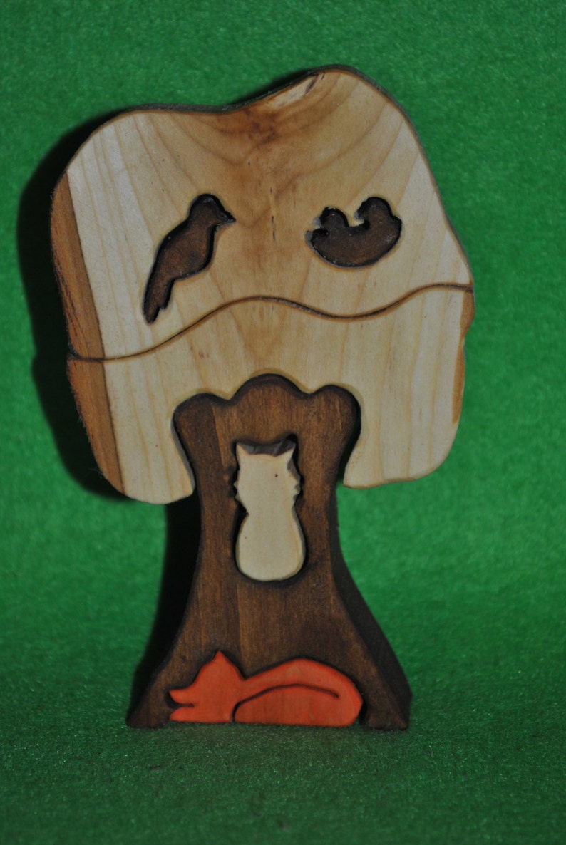 waldorf toy Wooden Puzzle Wood handmade toys- Natural eco friendly Education Set Puzzle Nest Puzzle toy Wood puzzle
