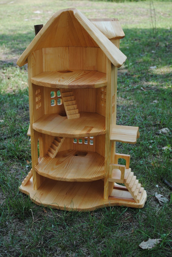 etsy wooden dollhouse