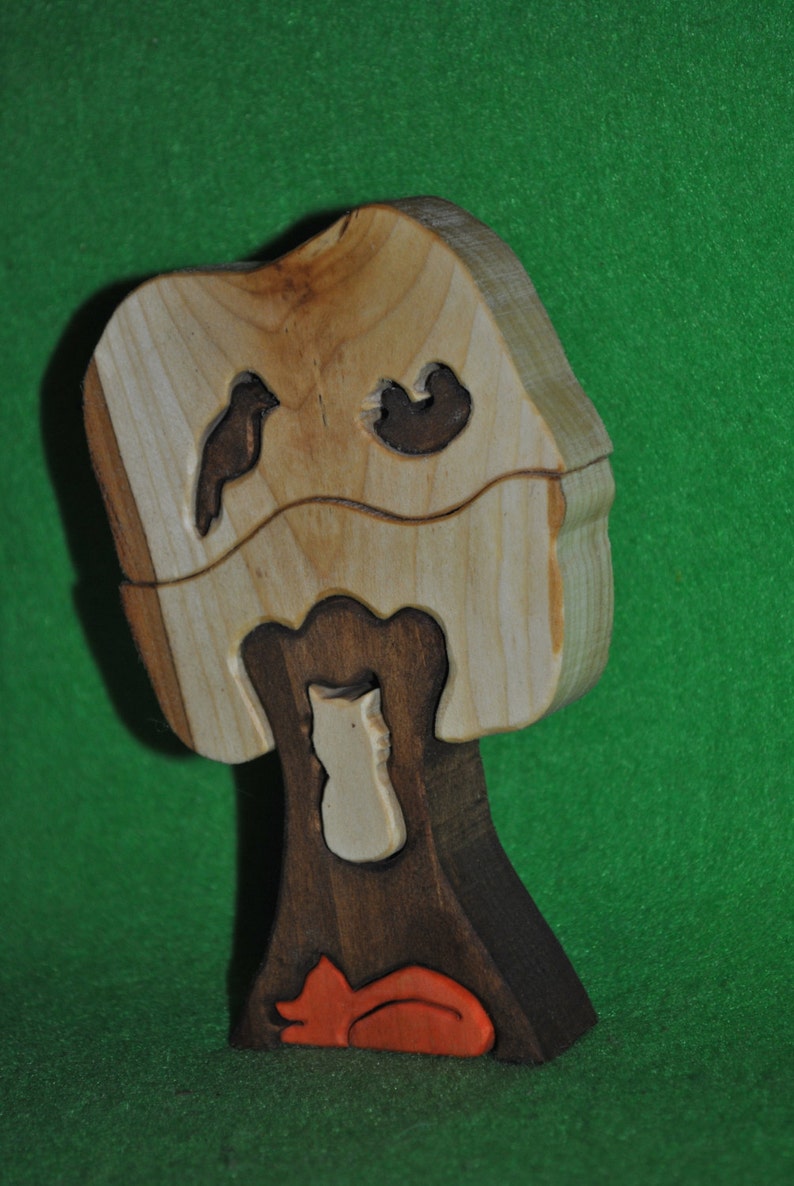 waldorf toy Wooden Puzzle Wood handmade toys- Natural eco friendly Education Set Puzzle Nest Puzzle toy Wood puzzle