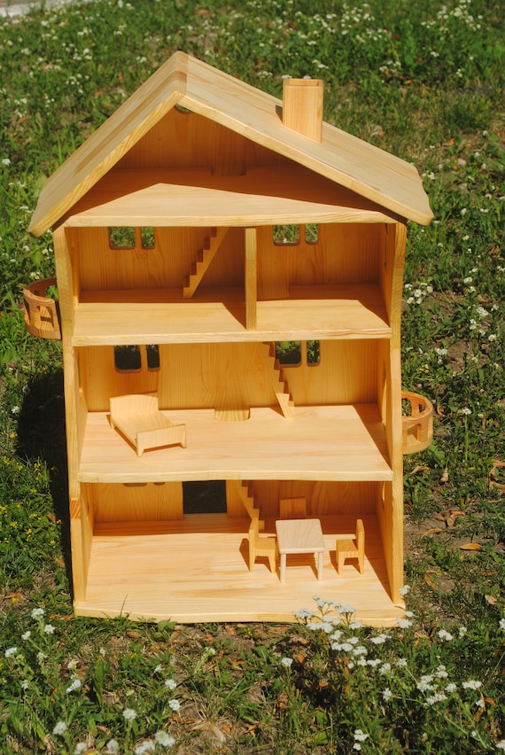 etsy wooden dollhouse