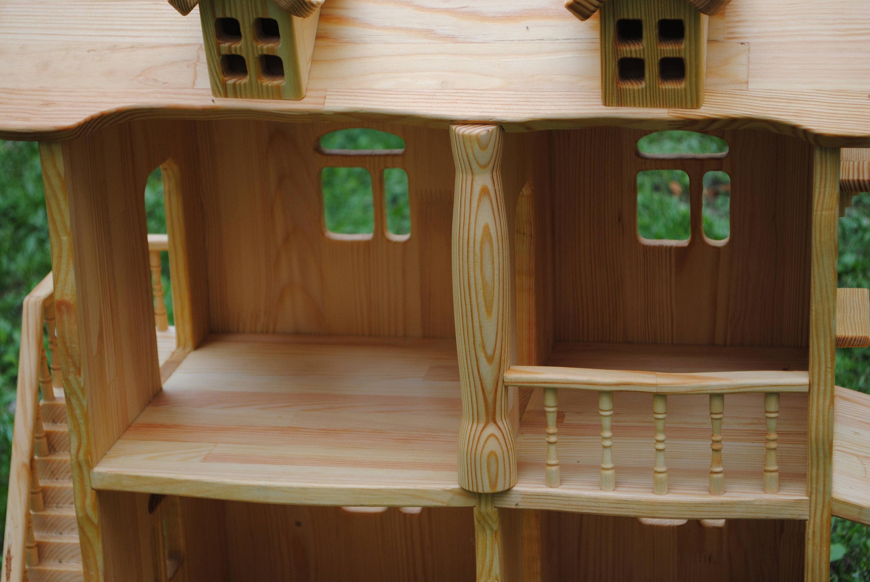 Wooden Dollhouse Wood Dollhouse Dollhouse 112 Scale DollHouse Etsy