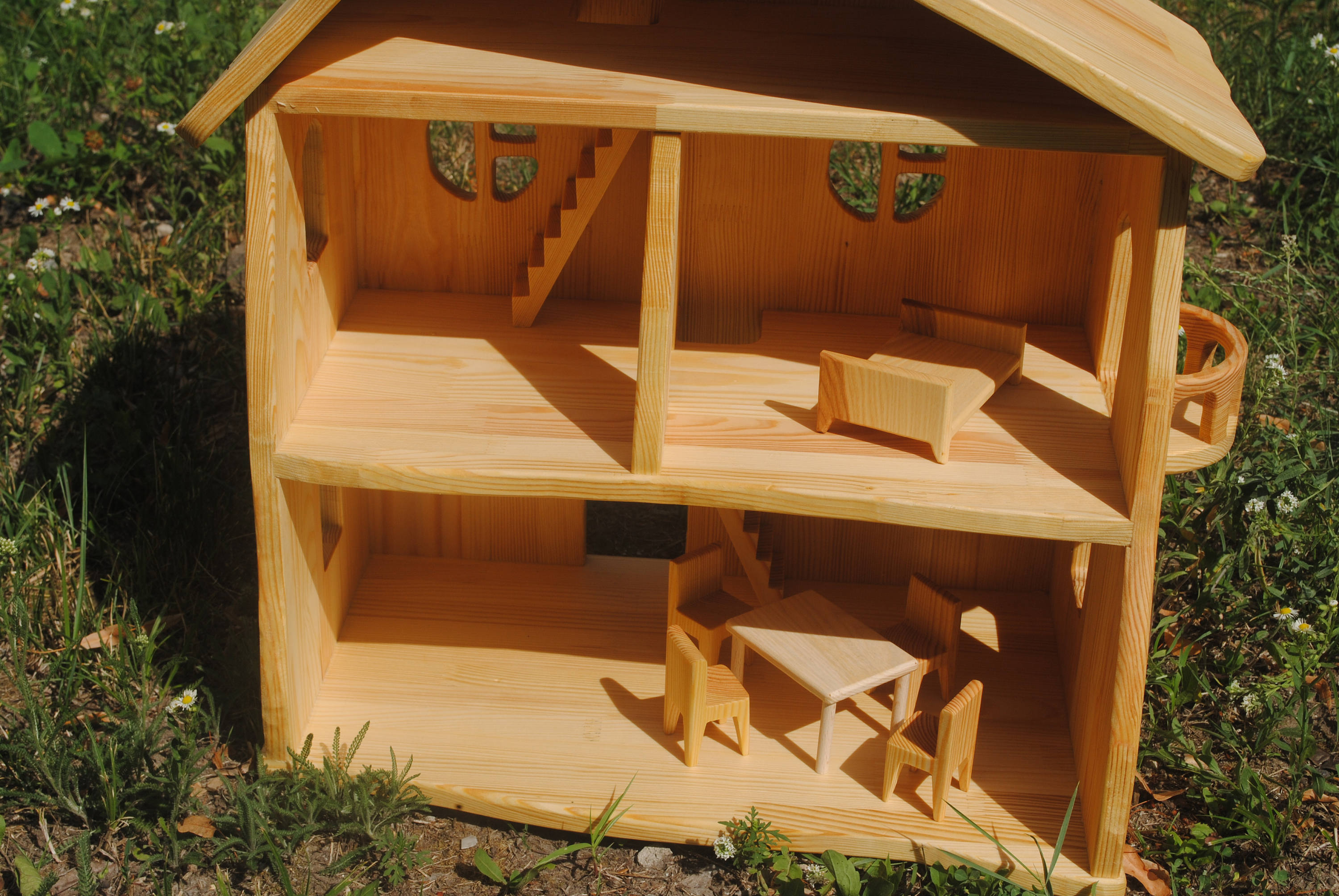 Wood dollhouse Wooden dollhouse Dollhouse Fairy dollhouse Etsy