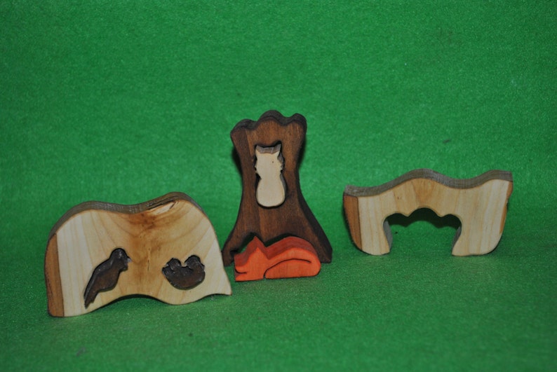 waldorf toy Wooden Puzzle Wood handmade toys- Natural eco friendly Education Set Puzzle Nest Puzzle toy Wood puzzle