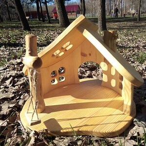 Wood dollhouse Wooden dollhouse Dollhouse Fairy dollhouse Gnome dollhouse Dollhouses Doshouse kit Wood doll house Wooden doll house image 8