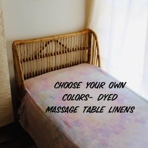 Custom Dyed Massage Table Sheet