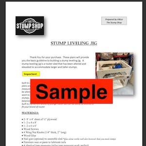 Stump Leveling Jig Plans image 1