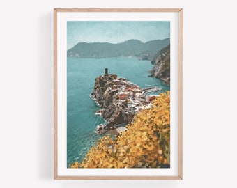 Cinque Terre Greece Wall Art Print, Greece Art, Photography Prints, Greece Landscape Print, Greece Wall Art