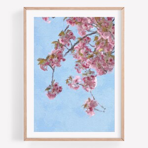 Cherry Blossom Wall Art Print, Cherry Blossom Art, Photography Prints, Nature Photography, Flower Wall Art, Cherry Blossom Print