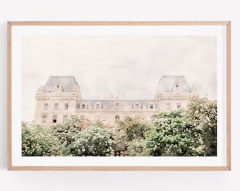 Paris Building Watercolor Wall Art Print, Wall Art, Photography Prints, Watercolor Landscape Print, France Watercolor, France Wall Art