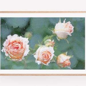 Pink Rose Roses Flower Wall Art Print, Roses Art, Photography Prints, Pink Roses Photography, Rose Flowers Wall Art, Pink Peony Print