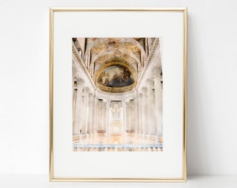 Palace of Versailles Wall Art Print, France Wall Art, France Watercolor Wall Art, France Photography Prints, Versailles Photo Print