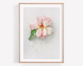 Simple Pink Flower Wall Art Print, Flower Art, Photography Prints, Pink Flower Photography, Simple Flowers Wall Art, Pink Flowers Print