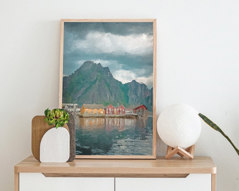 Norwegian Fjord Wall Art Print Norway Art Photography Etsy