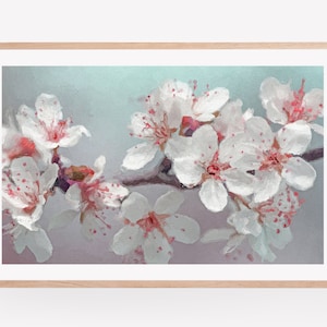Cherry Blossom Flower Wall Art Print, Cherry Blossom Art, Photography Prints, Flower Photography, Flower Wall Art, Cherry Blossom Print