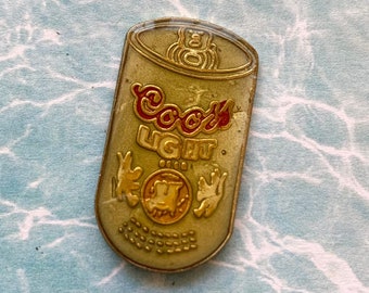 COORS LIGHT PIN / vintage pin enamel pin 80s 80's pin hat tac tie tac pinback button jacket pin gift present lapel pin beer pin father's day
