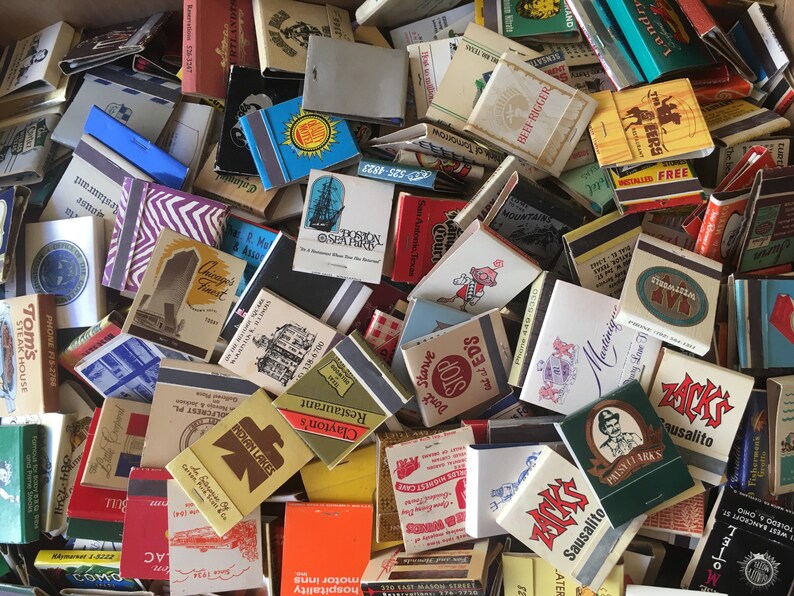 LOT OF 30 MATCHBOOKS from the 40s to 90s / vintage matches matchbook hotels casinos bar las vegas matchcovers match covers cover book books image 7