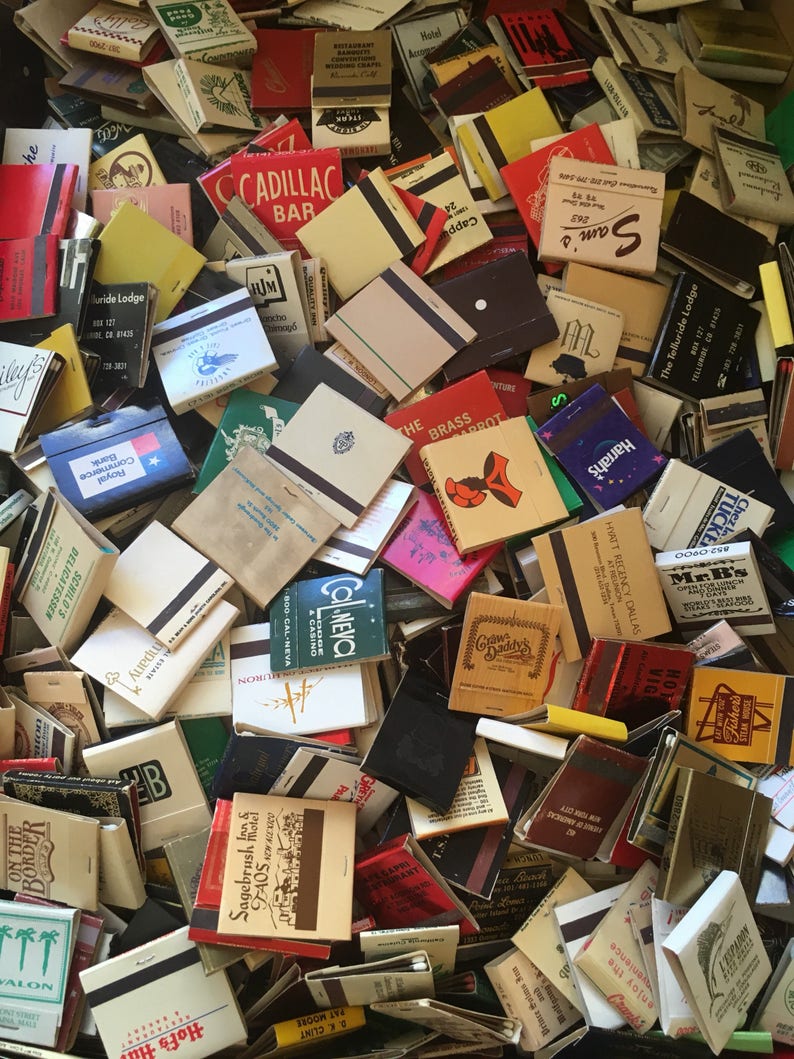 LOT OF 30 MATCHBOOKS from the 40s to 90s / vintage matches matchbook hotels casinos bar las vegas matchcovers match covers cover book books image 6