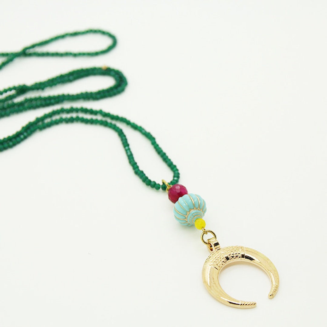 Persian Jewelry Persian Necklace Moon Necklace Spiritual Etsy