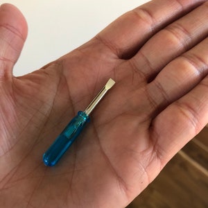 Tiny screwdriver Cremation Pendant Screwdriver Small Screwdriver
