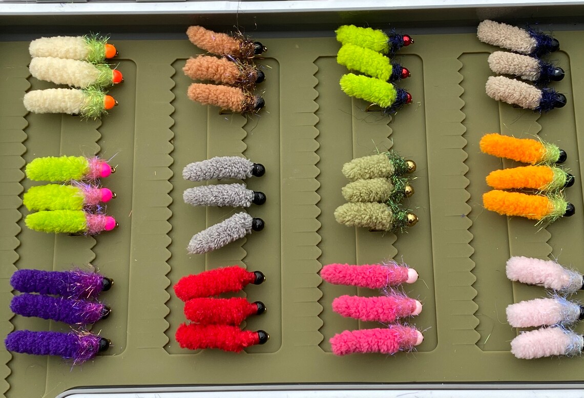 Mop Fly Assortment Dust Mop Fly Assortment Trout Flies Mop Etsy