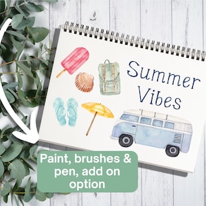 Watercolor Workbook Kit: Mindfulness Activity Book for Adults