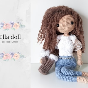 Ella - Amigurumi doll - crochet pattern - Lulu and Tete