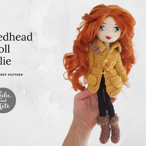 Redhead Allie - Amigurumi doll crochet pattern - English and Polish
