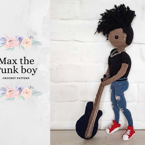 Max the punk boy - crochet pattern - Lulu and Tete