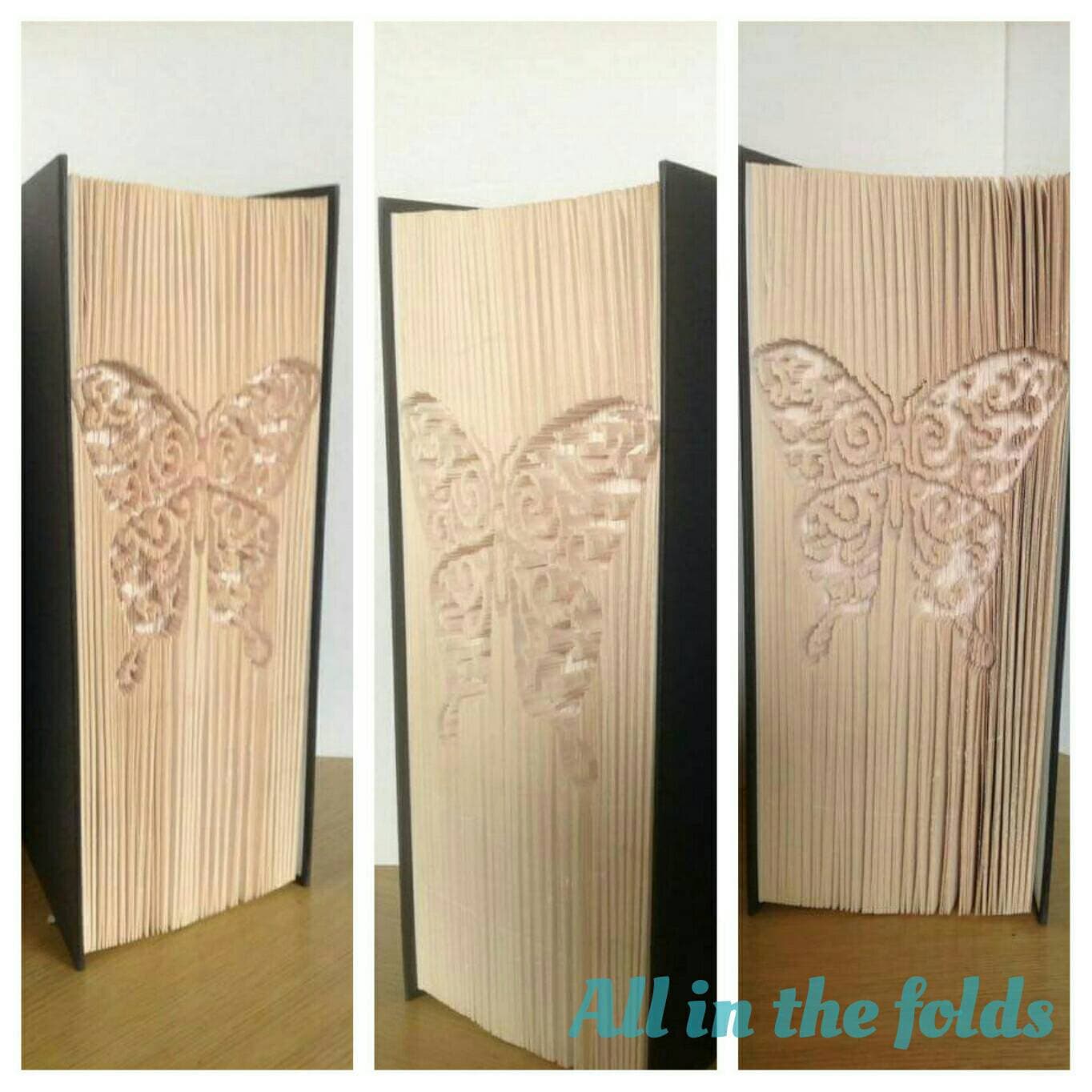 Fancy Butterfly Cut and Fold Book Folding Pattern - Etsy