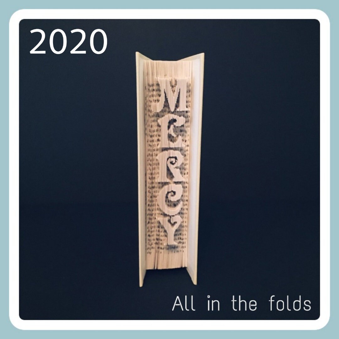 Mercy Cut Out Vertical MERCY Cut and Fold Book Folding Pattern Only 160 Pages! - Etsy