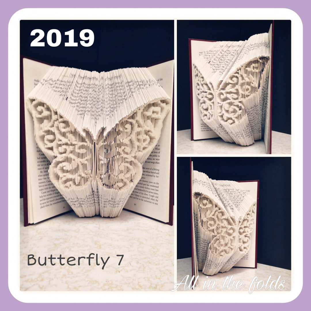 Butterfly 7 Combination Cut and Fold Book Folding Pattern - Etsy