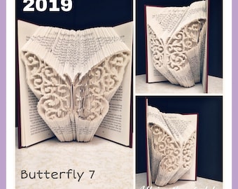 Butterfly 7 Combination cut and fold book folding pattern