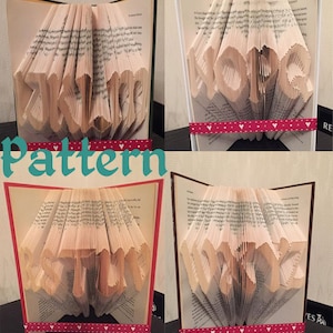 Alfabeto Petrock tamaño MIDI MMF patrones de plegado de libros ¡Haz cualquier palabra!
