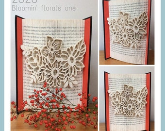 Bloomin' Florals One- cut and fold book folding pattern. Can be made any style