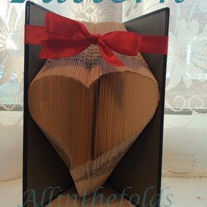 Slanty heart *bookfolding pattern* 210 pages