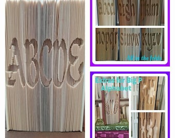 Big P FULL SIZE Cut and Fold book folding Alphabet plus Angel wings and extras! Book folding patterns
