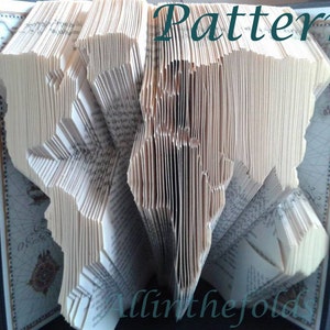 Smaller world map  *bookfolding pdf pattern* 686 pages