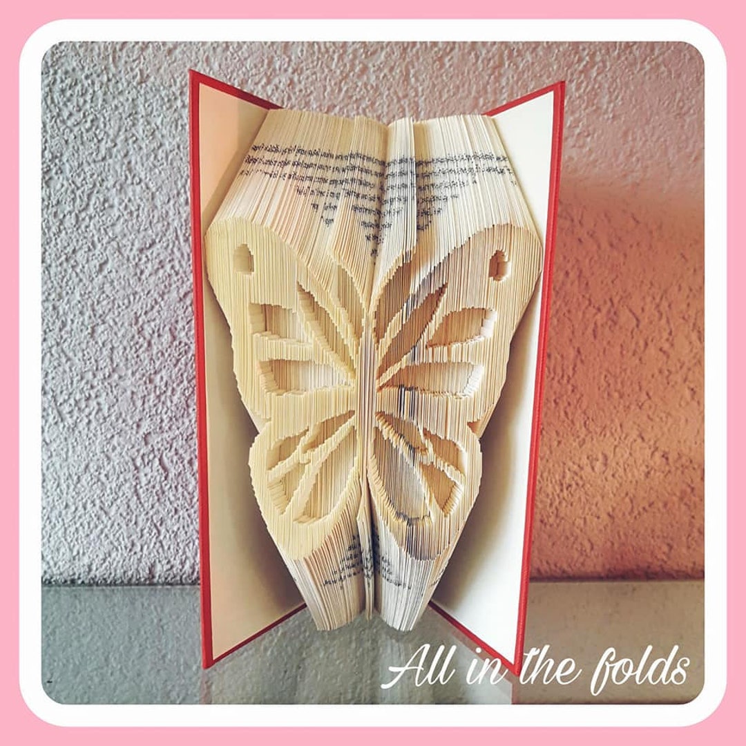 Butterfly 3 Combination Cut and Fold Book Folding Pattern - Etsy