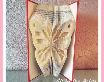 Butterfly 3 Combination cut and fold book folding pattern