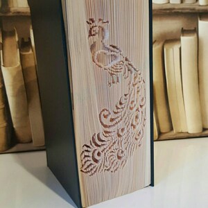 Peacock CUT AND FOLD Book Folding Pattern. - Etsy