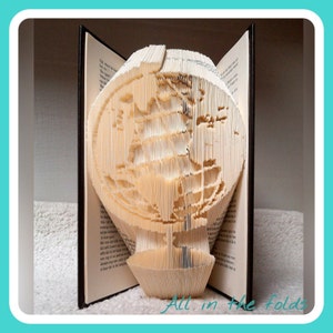 Modèle de coupe et de pliage combiné Globe